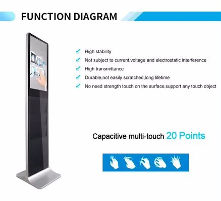 Quiosco de autoservicio con pantalla táctil de bajo mantenimiento y color personalizable con opciones de tamaño de 22/32 pulgadas