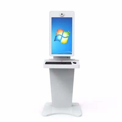 Cubierta de metal de 32 pulgadas pantalla táctil quiosco digital con Windows 10 y teclado integrado ratón