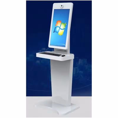 Cubierta de metal de 32 pulgadas pantalla táctil quiosco digital con Windows 10 y teclado integrado ratón
