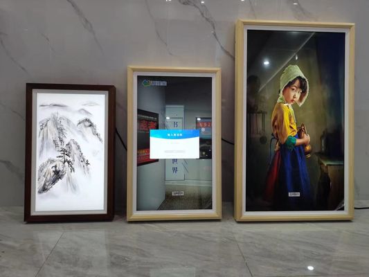 Pantalla de publicidad LCD de 55 pulgadas con brillo de 450 cd/m2 y relación de contraste de 3000:1 para señalización digital comercial