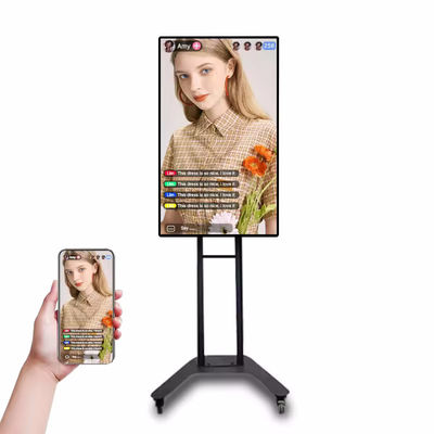 Muestra de publicidad LCD de transmisión en vivo HDMI/VGA/Input Muestra de intercambio inalámbrico
