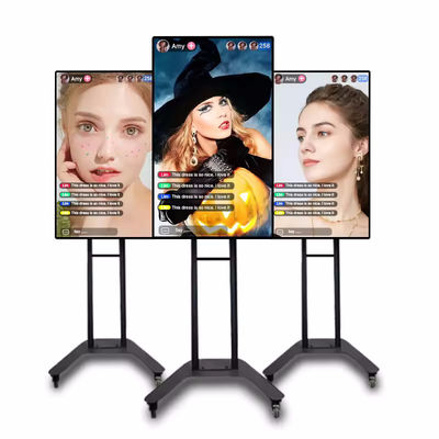 Muestra de publicidad LCD de transmisión en vivo HDMI/VGA/Input Muestra de intercambio inalámbrico