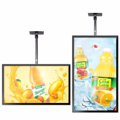 Display de publicidad LCD de 43 pulgadas con ángulo de visión de 178 ° 3000: 1 relación de contraste y consumo de energía de 125W