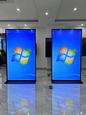 Pantalla publicitaria LCD de 75 pulgadas con ángulo de visión de 178°, brillo de 450cd/m² y relación de contraste de 3000:1 para señalización digital comercial