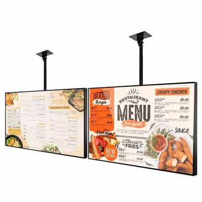 Display publicitario de alta luminosidad Monitor de ventanas de tiendas Restaurante Digital signage