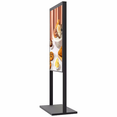 Pantalla publicitaria de 65 pulgadas de alto brillo con brillo de 2000-3000 nits y ángulo de visión de 178° para señalización digital en escaparates