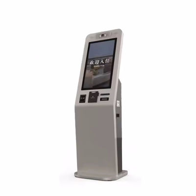 Quiosco de autocontrol de pantalla táctil con sistema integrado de emisión de tarjetas de trastorno, aceptador de efectivo e interfaz multilingüe