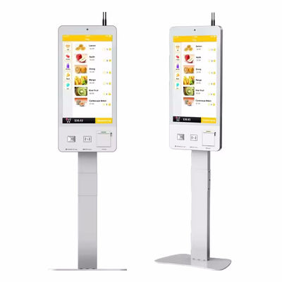 Sistema POS de autoservicio con pantalla táctil con luces LED que admite reconocimiento facial