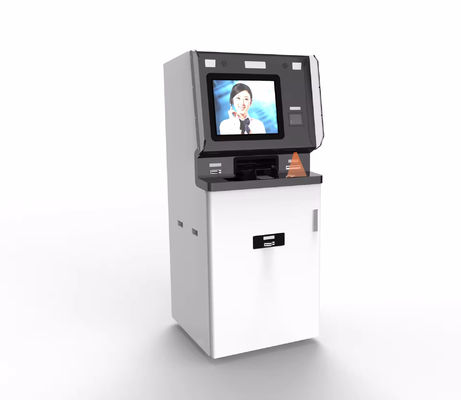 Quiosco de Auto-Checkin Personalizado con Cámara de Reconocimiento Facial, Dispensador de Tarjetas y Luces LED