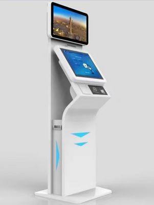 Quiosco de autoservicio de pantalla táctil Shareme con software personalizable y escáner de pasaportes en tamaños de 22 pulgadas / 27 pulgadas / 32 pulgadas