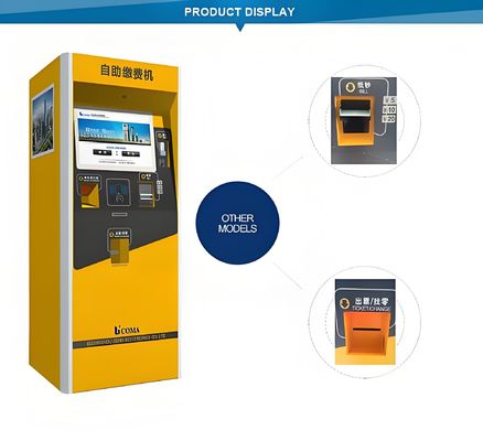 Quiosco de aparcamiento de autoservicio de pantalla táctil de 15 pulgadas con bajo mantenimiento y compatibilidad para varios sistemas operativos