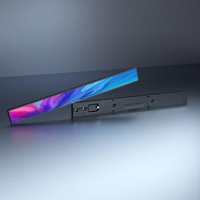 Pantalla publicitaria LCD con brillo de 350cd/m2, fuente de alimentación de 110-240V y pantalla estirada para señalización digital comercial