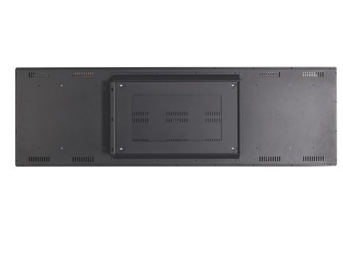 Pantalla publicitaria LCD metálica con resolución 3840x1080 y relación de aspecto 32:9 para señalización digital de alto rendimiento