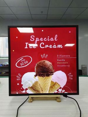 33Display de publicidad LCD de metal de 2 pulgadas con relación de pantalla de 1:1 para señalización digital