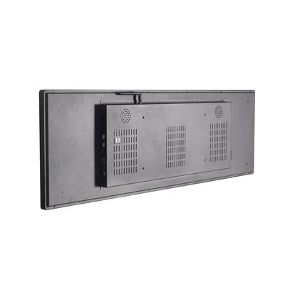 Monitor con pantalla táctil de tira con resolución de 3840 x 1080 y entradas HDMI, VGA, USB para brillo personalizado