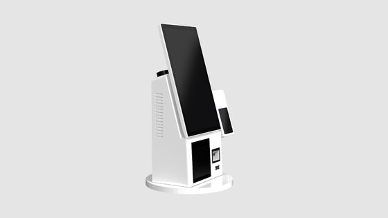 Quiosco de auto-pedidos compacto y ligero con pago NFC y pantalla de rotación de 180 ° para un uso versátil