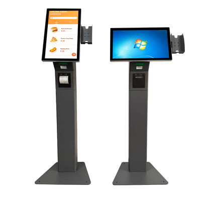 21Quiosco de auto-pedido de 5 pulgadas con soporte multilingüe y panel de vidrio endurecido de caja metálica