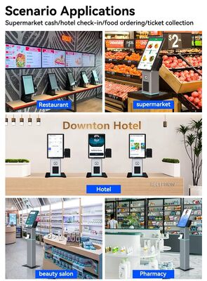21Quiosco de autoservicio de pantalla táctil de 5 pulgadas con pago NFC y sistema operativo personalizable para restaurantes y minoristas