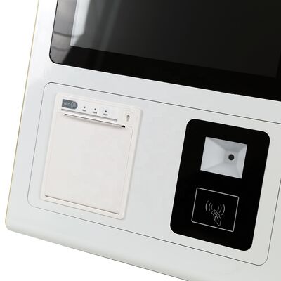 Quiosco de autoservicio de 21,5 pulgadas FHD con pantalla táctil capacitiva de 10 puntos y impresora térmica opcional