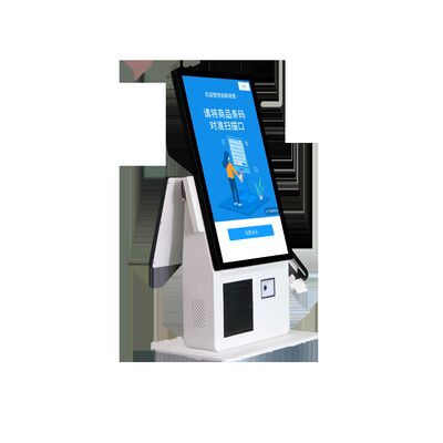 POS Kiosk Sistema todo en uno con pantalla táctil capacitiva Impresora térmica de 80 mm y lector de tarjetas NFC para el pago de autoservicio