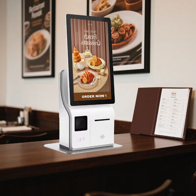 Estar Desktop 15.6"/21.5" Self Payment Kiosk with Facial Recognition and Intel Core I3/I5/I7 for Fast Food Ordering