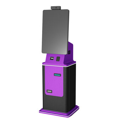 Quiosco de pago de autoservicio con conectividad Wi-Fi, pantalla táctil, impresora y acabado con recubrimiento en polvo RAL para terminal de acceso público