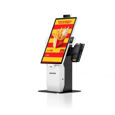 21Quiosco de auto-pedidos con pantalla táctil de 5 pulgadas con toque capacitivo de 10 puntos y resolución de 1920x1080 para restaurantes de comida rápida