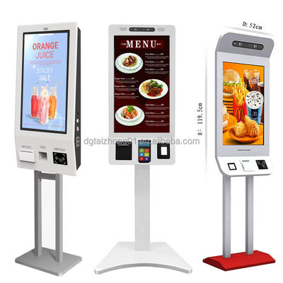 Floor Standing Touch Screen Kiosk with 2K/4K Resolution and 60,000 Hours Lifespan for Self Service Applications
