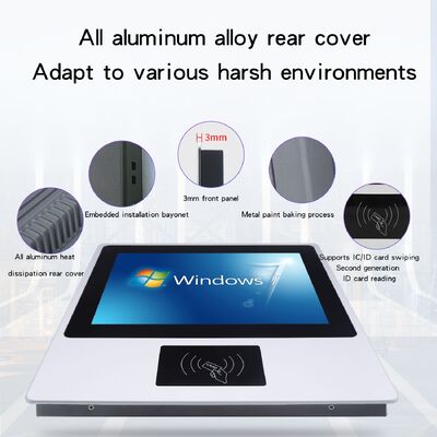 Quiosco de autoservicio de 12.1 pulgadas montable en pared con pantalla táctil capacitiva de 10 puntos para uso en interiores