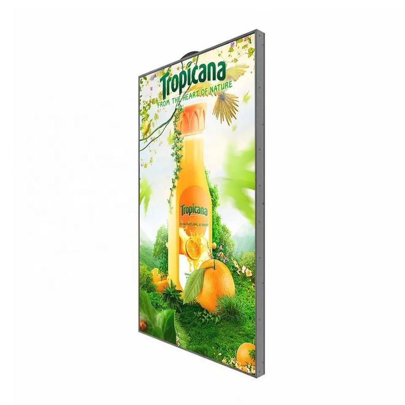 Señales digitales legibles a la luz del sol de 65 pulgadas con brillo de 3000 nits para pantallas publicitarias interiores