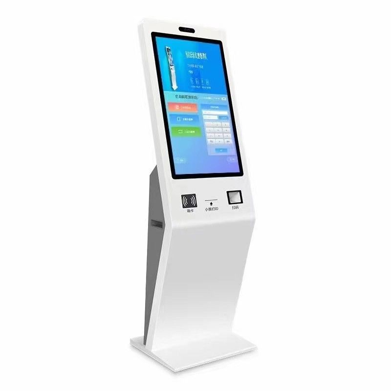 Quiosco de autoservicio de pantalla táctil de metal de 32 pulgadas con bajo mantenimiento para ordenar y pagar alimentos