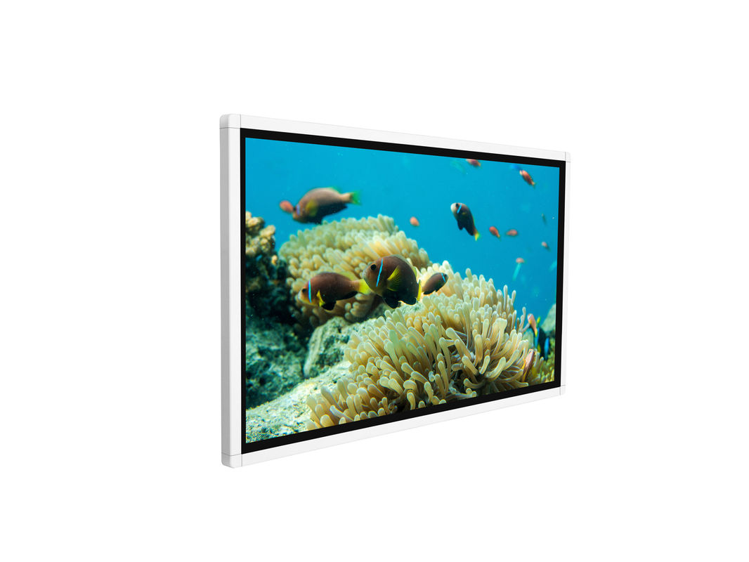 Quiosco digital de pantalla táctil de 50 pulgadas montado en la pared con sistema Android y pantalla de alta resolución