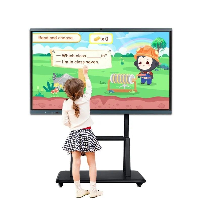 Tabla blanca interactiva de 86 pulgadas de resolución 4K con 20 puntos de infrarrojos táctil Smart Blackboard para la enseñanza