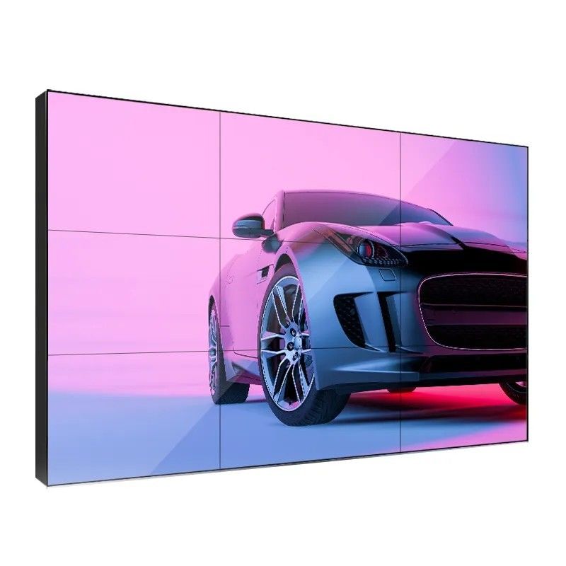 Pantalla de empalme LCD de alta luminosidad de 49 pulgadas con bisel estrecho de 0,88 mm para publicidad de paredes de video en interiores