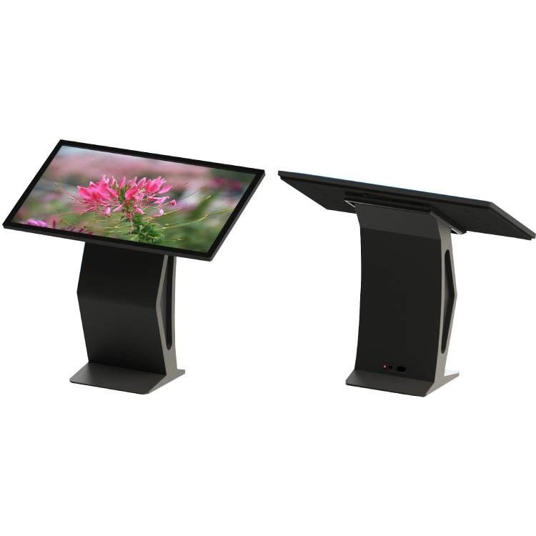 Quiosco digital con pantalla táctil de 65 pulgadas con pantalla táctil IR de 10 puntos y sistema de gestión en la nube