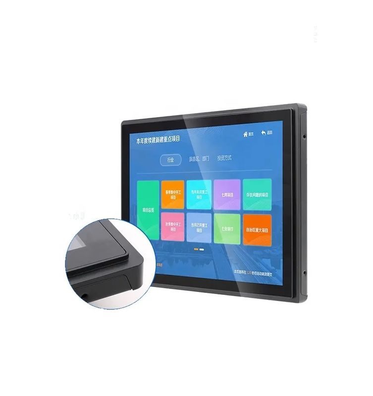 Monitor con pantalla táctil capacitiva impermeable IP65 de 27 pulgadas con resolución de 1920 x 1080