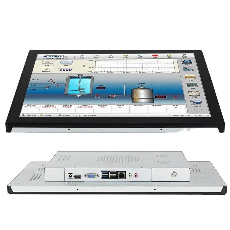Monitor con pantalla táctil IR de 22 pulgadas, PC todo en uno, pantalla plana interactiva impermeable IP65