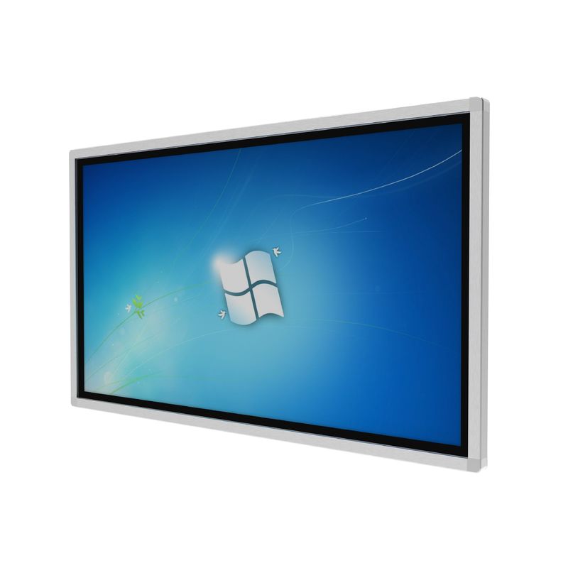 Quiosco digital con pantalla táctil de 55 pulgadas con pantalla táctil infrarroja y sistema operativo Windows todo en uno