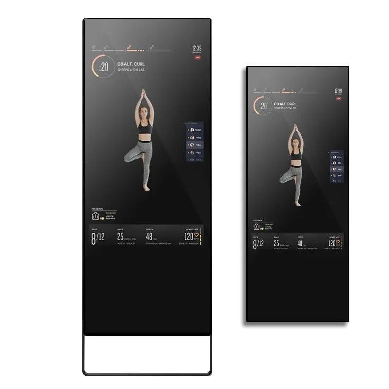 Magic Fitness pantalla táctil espejo inteligente pantalla LCD de 43 pulgadas para el gimnasio en casa
