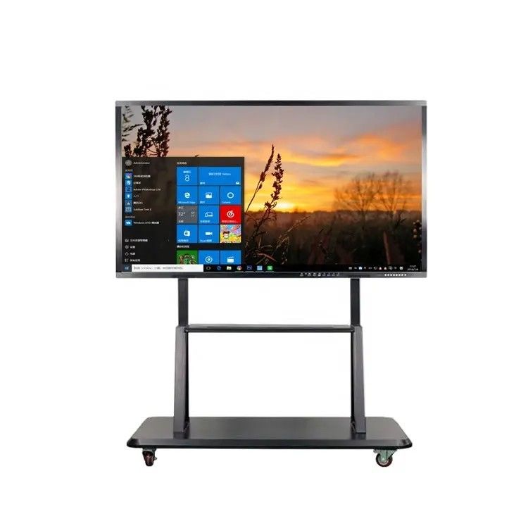 Panel plano interactivo inteligente de pantalla táctil de 55 pulgadas con relación de aspecto 16:9 y táctil de 10 puntos