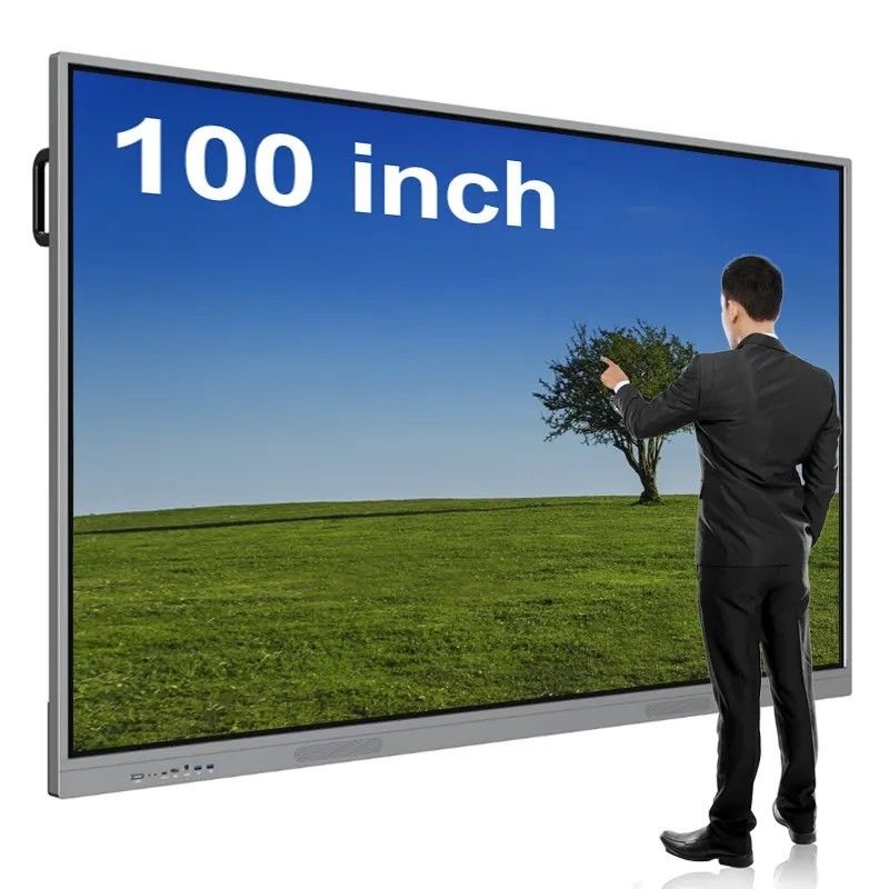 100 pulgadas Full HD Multi-touch Digital Interactivo Tablero Blanco Inteligente Panel Flat pantalla táctil