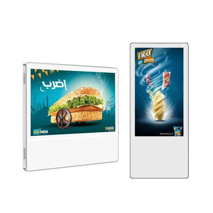 Pantalla publicitaria para ascensor de 24 pulgadas con Android 4G y resolución de 1920 x 1080 para señalización digital de ascensores