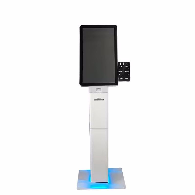 Quiosco digital de pantalla táctil con procesador Intel Core I3 almacenamiento SSD de 128 GB y altavoces incorporados