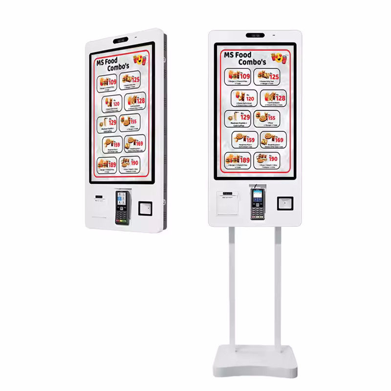 Quiosco de autoservicio para montaje en pared o sobremesa con escáner 1D/2D integrado y pantalla LCD de 22/24/32 pulgadas