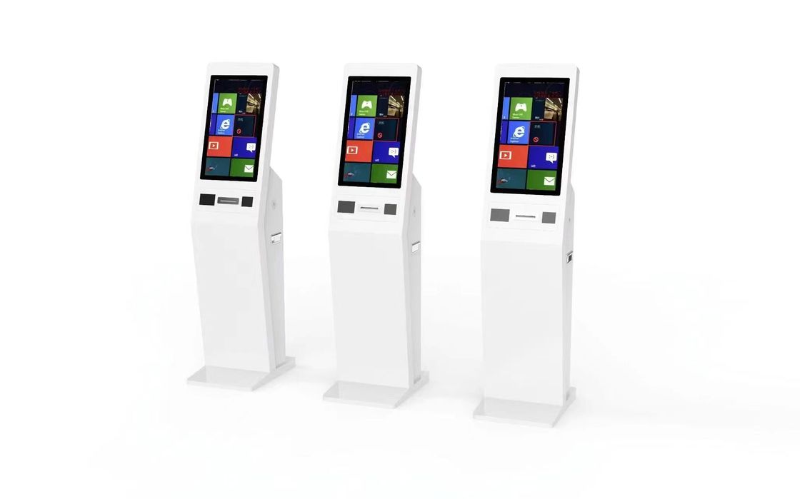 Sistema de Punto de Venta de Autoservicio con Múltiples Opciones de Pago, Escáner de Código de Barras y Pantalla Táctil con Luces LED