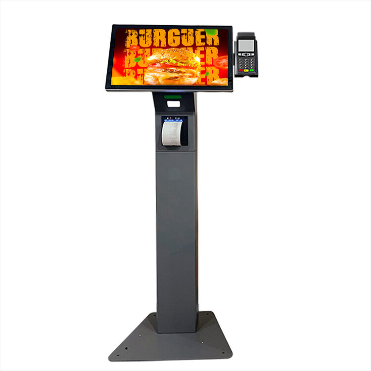 Quiosco de autoservicio de 15.6 pulgadas con sistema operativo Android y reconocimiento facial para registro de entrada/salida en tiendas